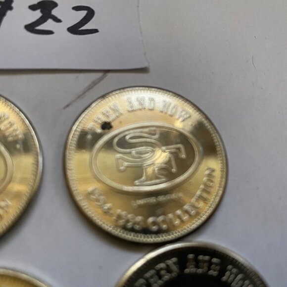 San Francisco 49ers then and now 1994-95 collectable coins 6 of 20 Lot #22 - Picture 7 of 8